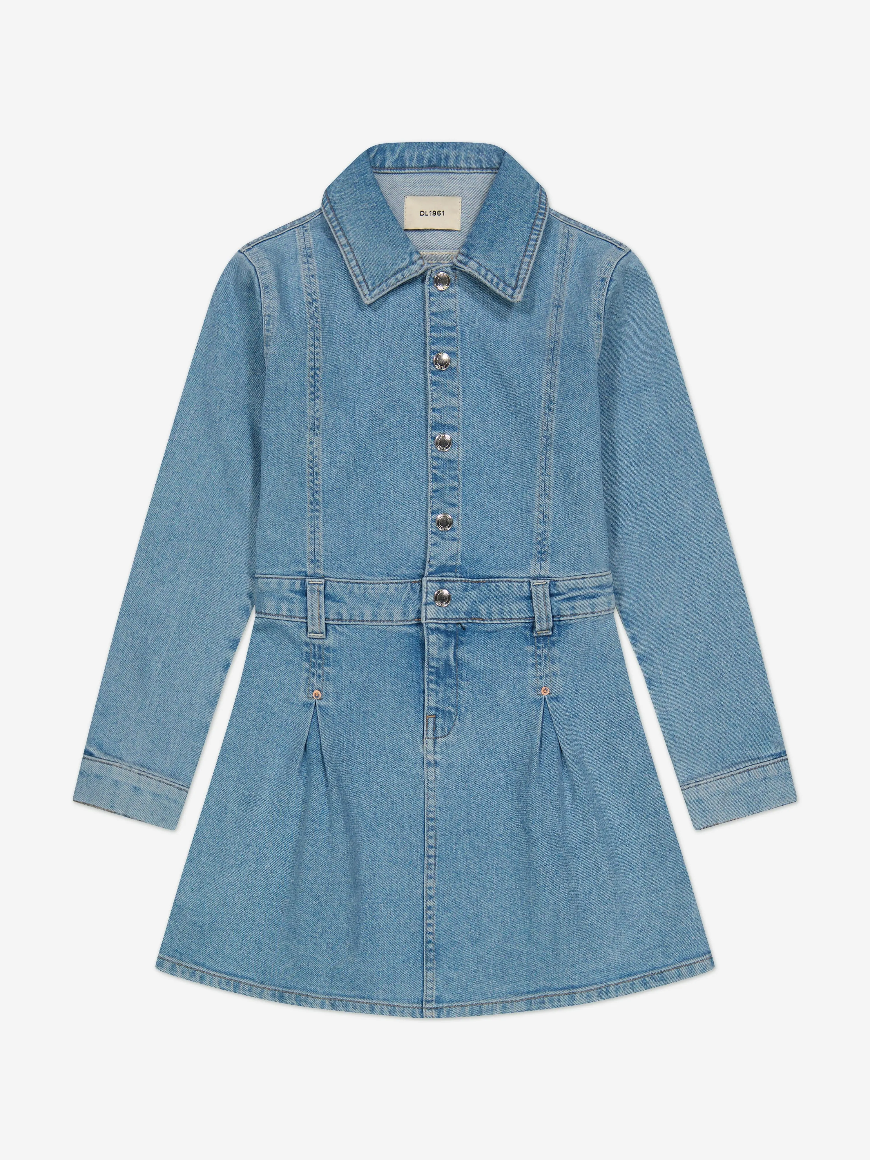 DL1961 Girls Manning Denim Dress in Blue