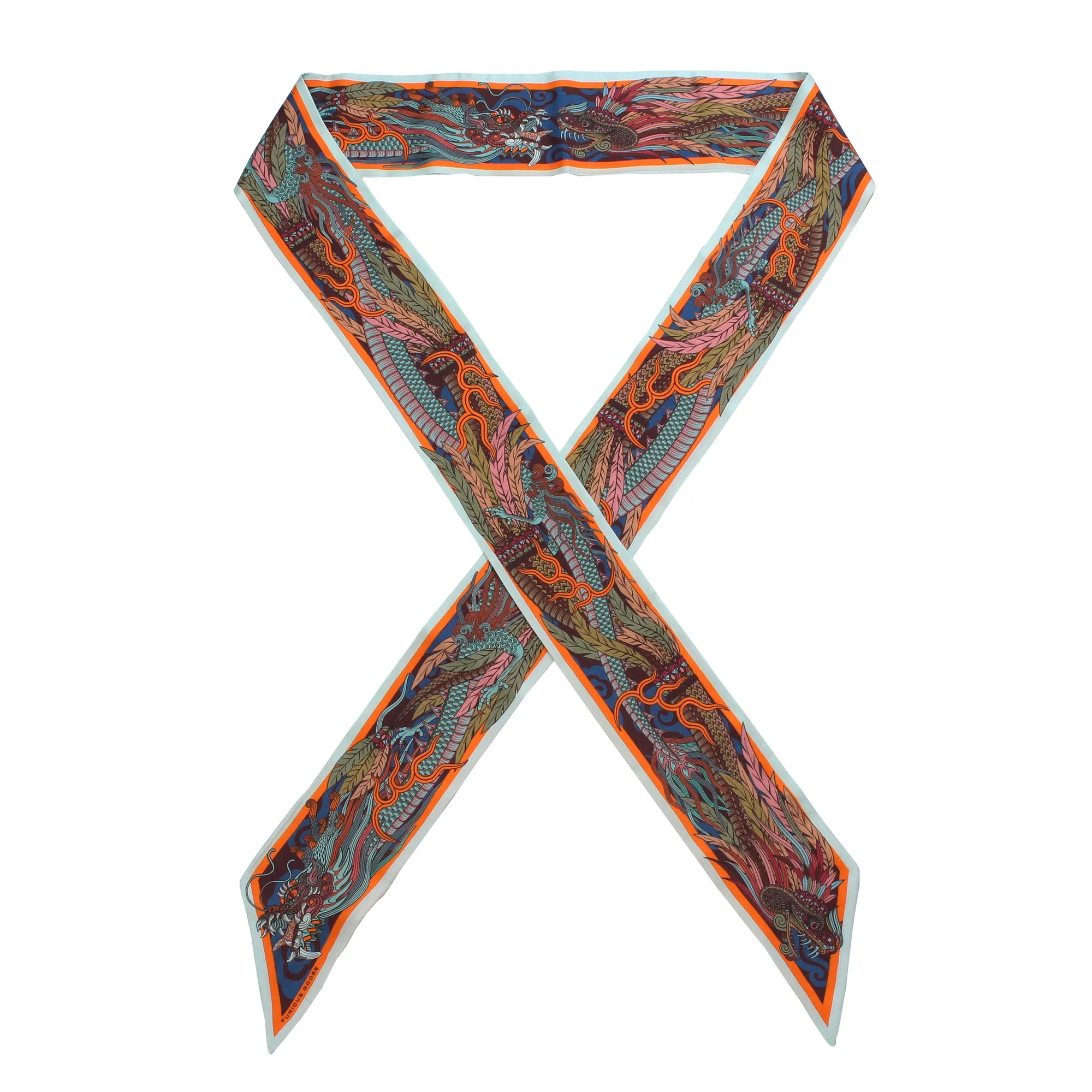 Dragon Bow Ignis, Silk Ribbon Scarf