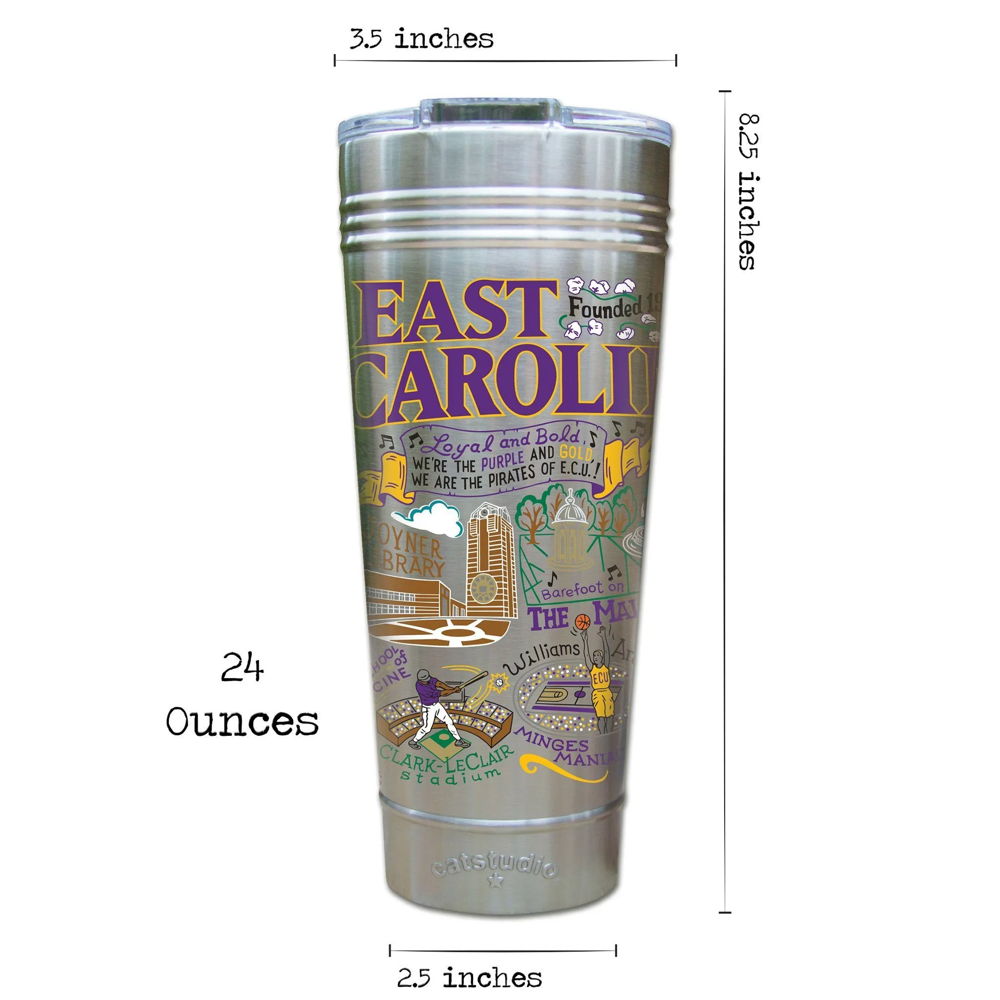 East Carolina University Collegiate Thermal Tumbler