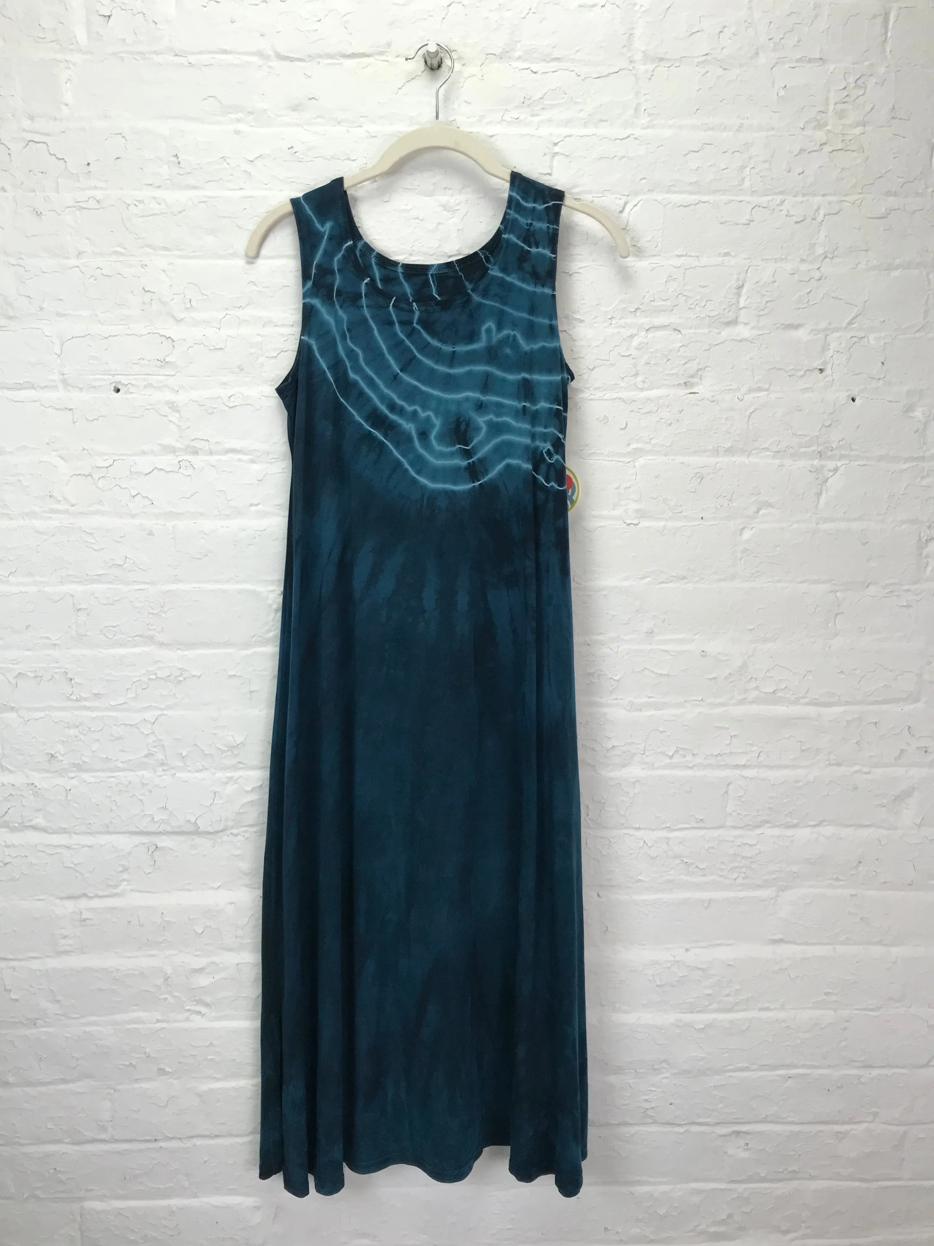 Eileen Midi Tank Dress in Malachite Geode