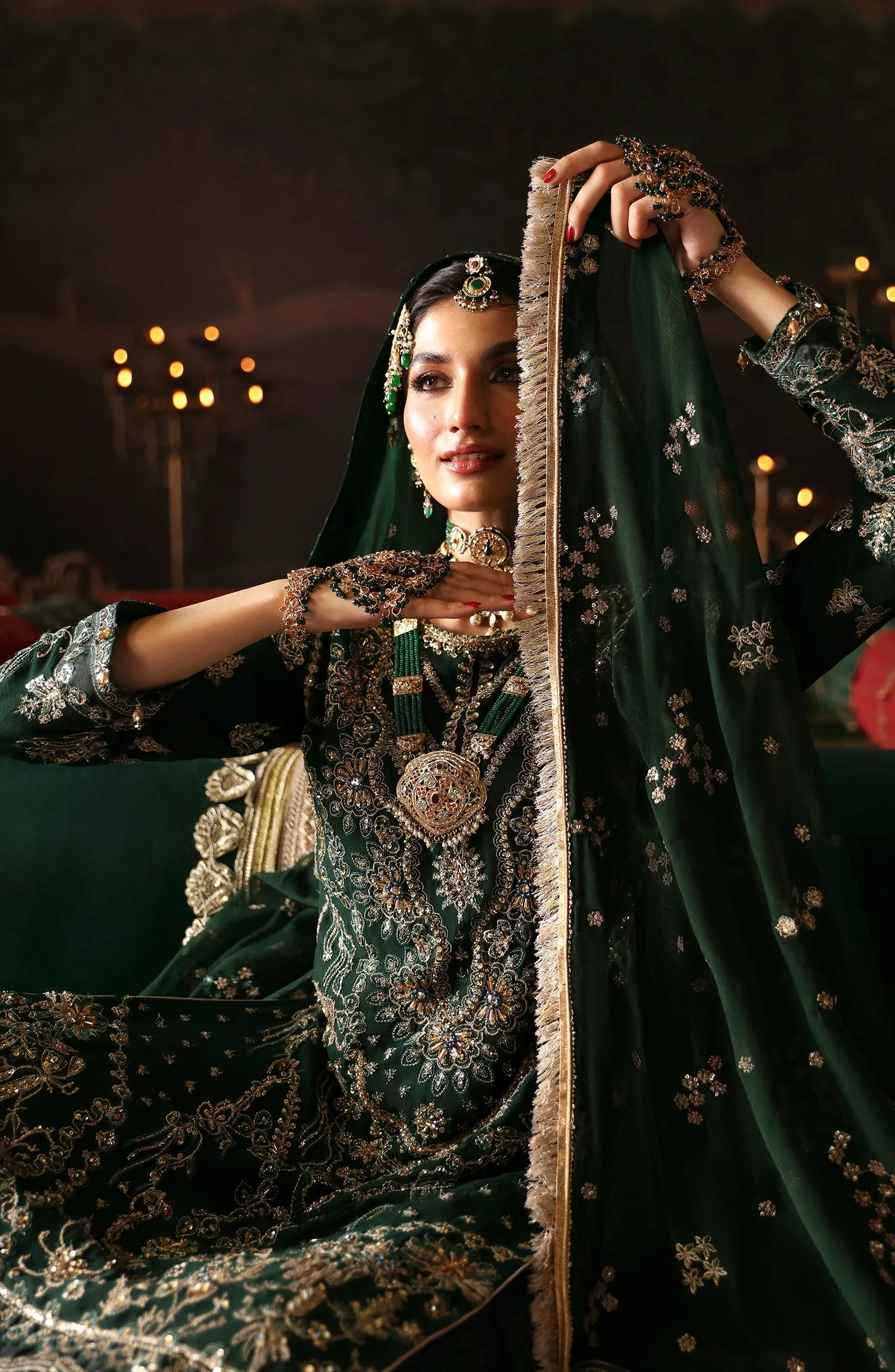 Emaan Adeel Devdas Exquisite Luxury Formals – BAIGAM BANO