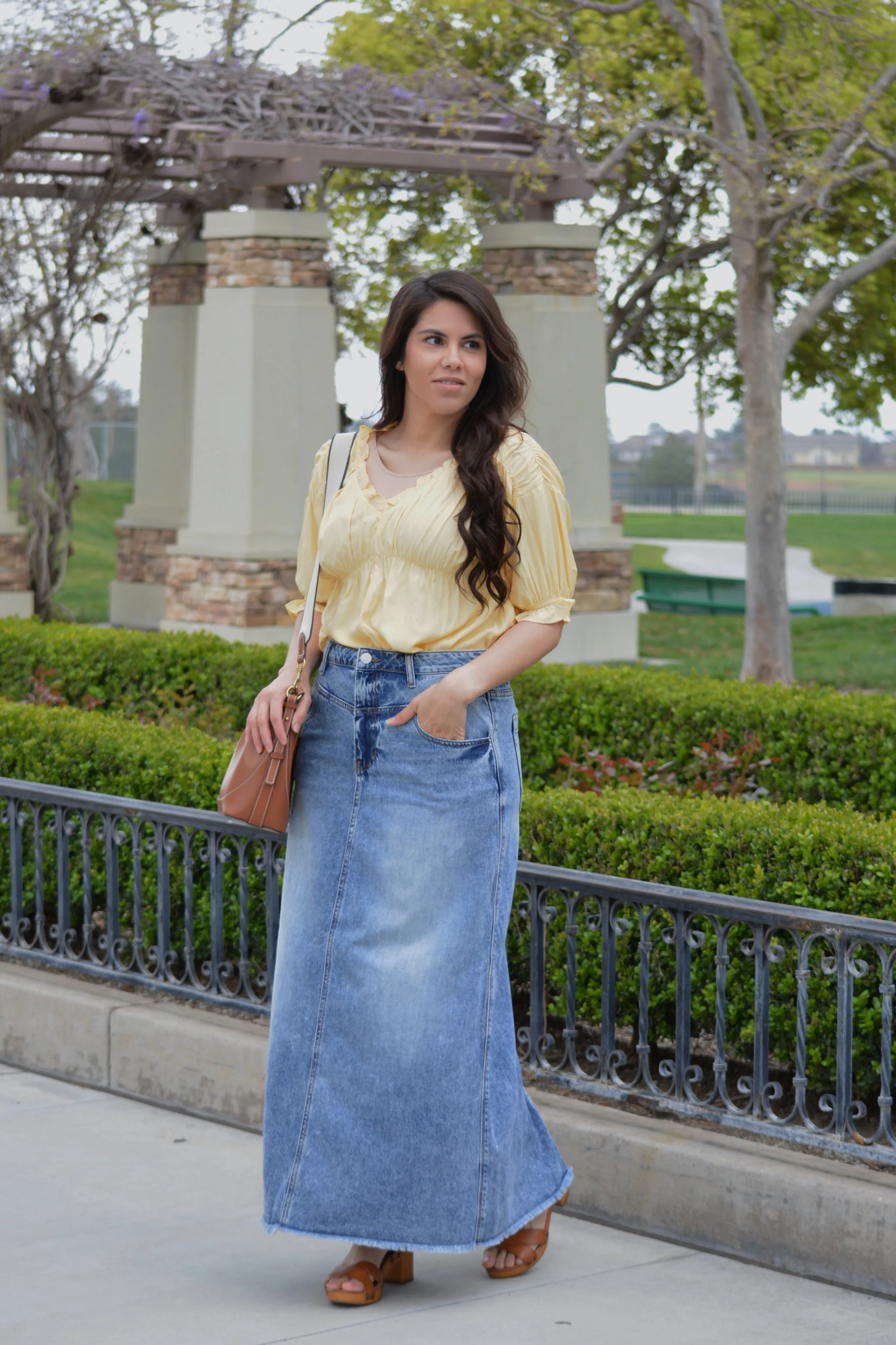 Estelle Denim Maxi Skirt