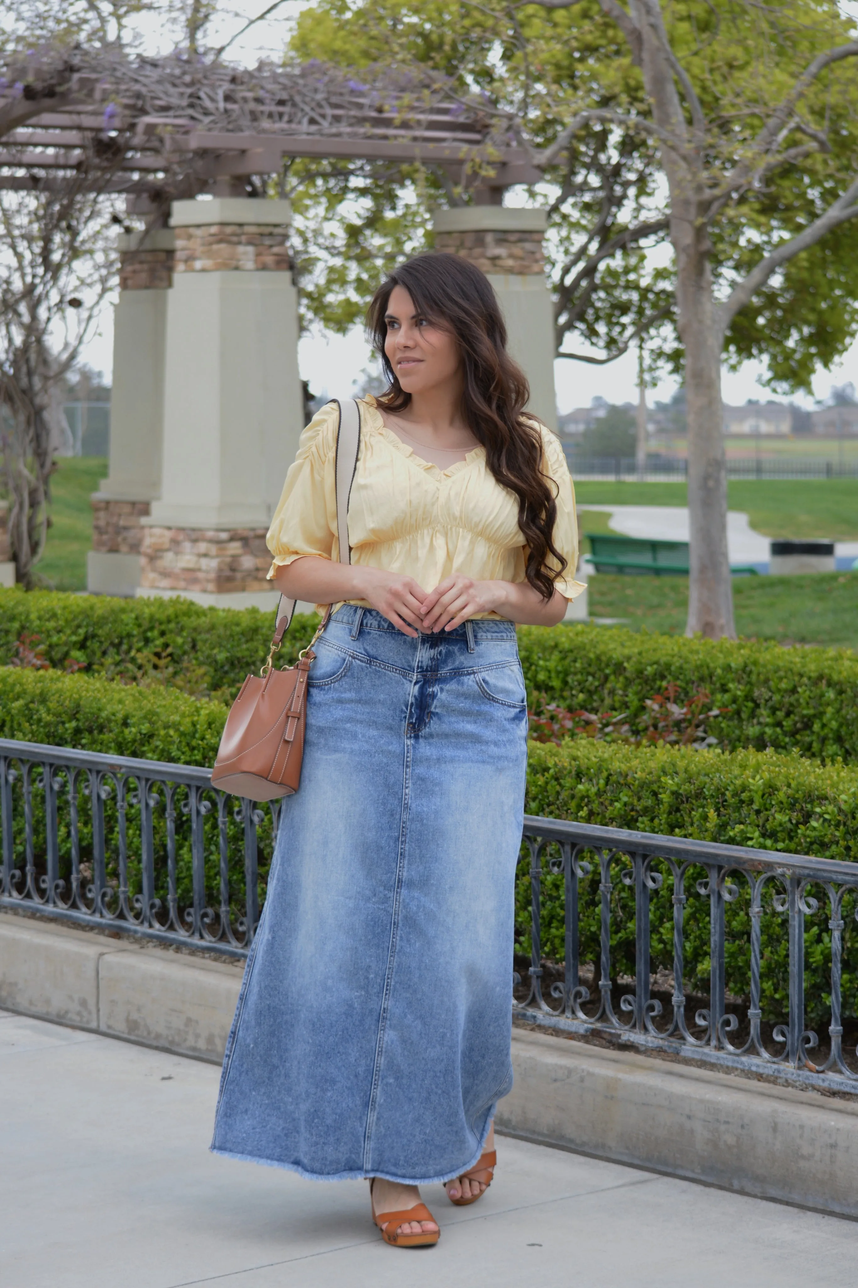 Estelle Denim Maxi Skirt