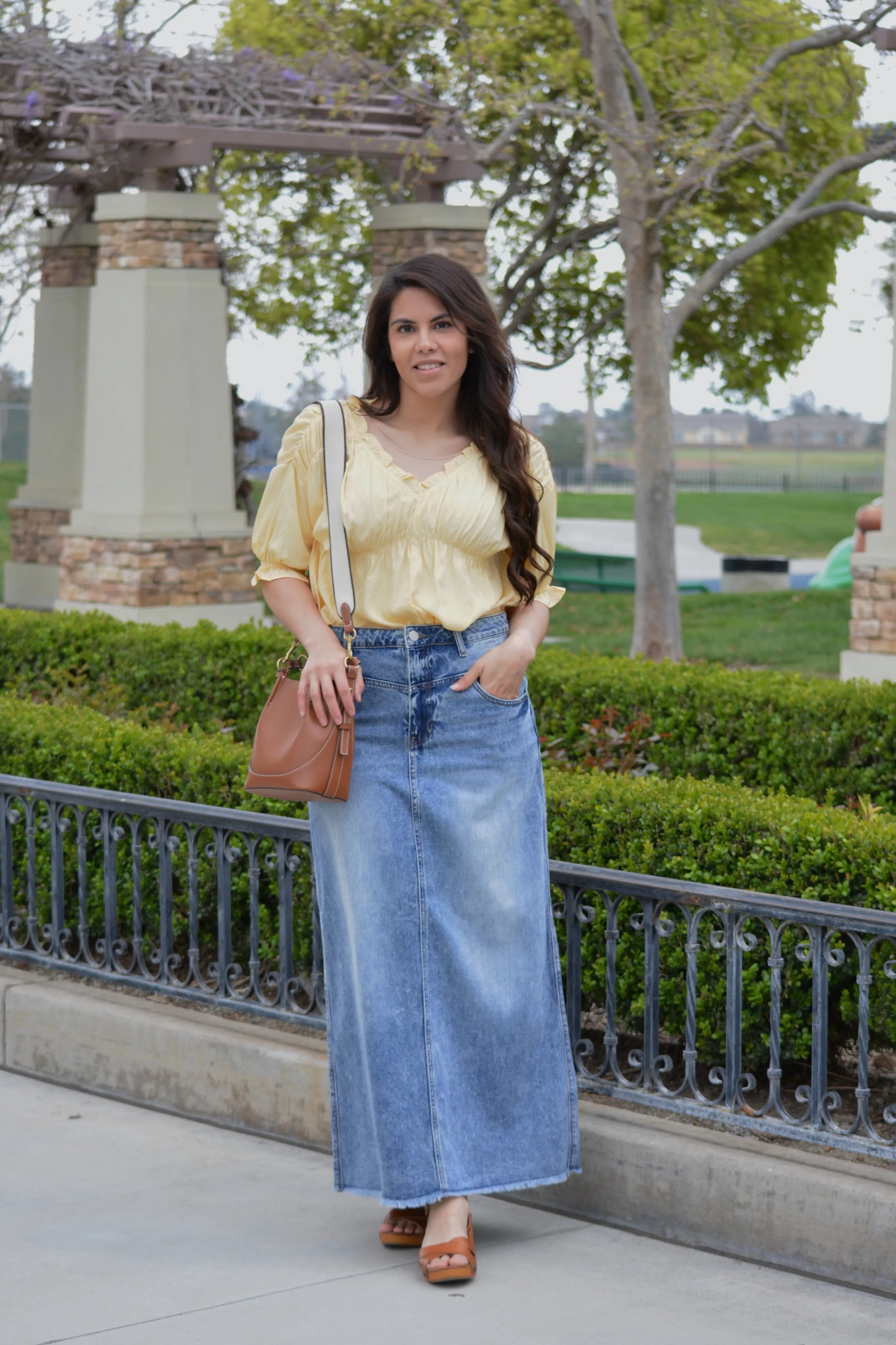 Estelle Denim Maxi Skirt