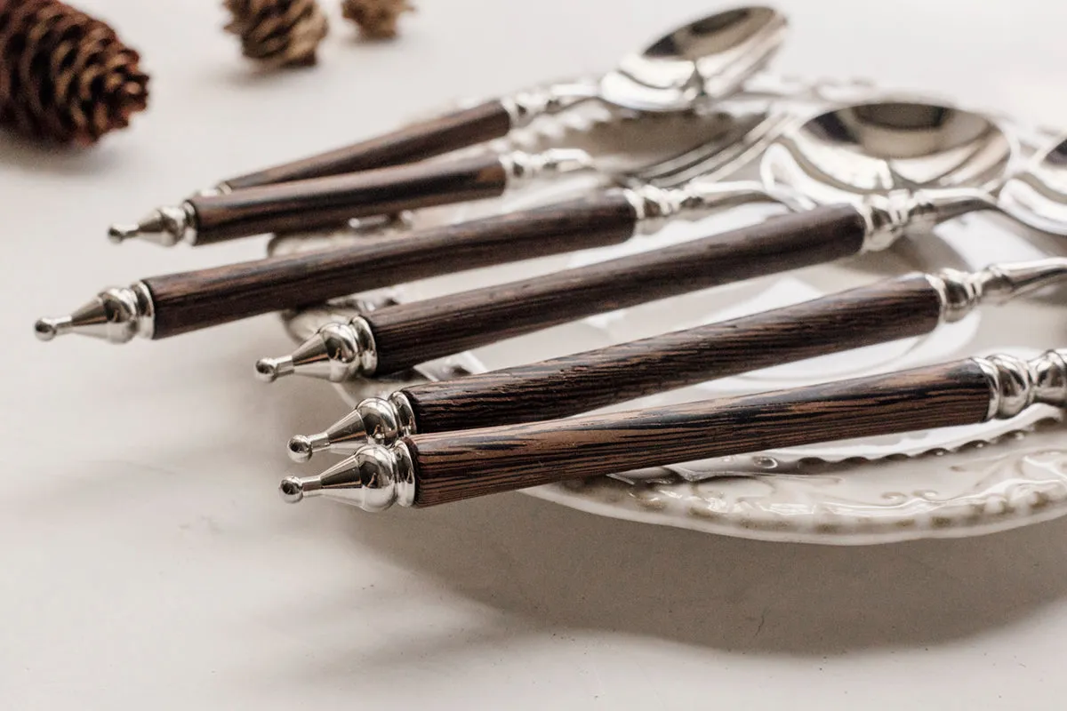 Exquisite Wooden Handle Cutlery Set