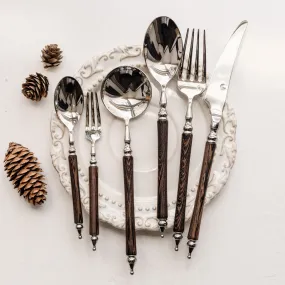 Exquisite Wooden Handle Cutlery Set