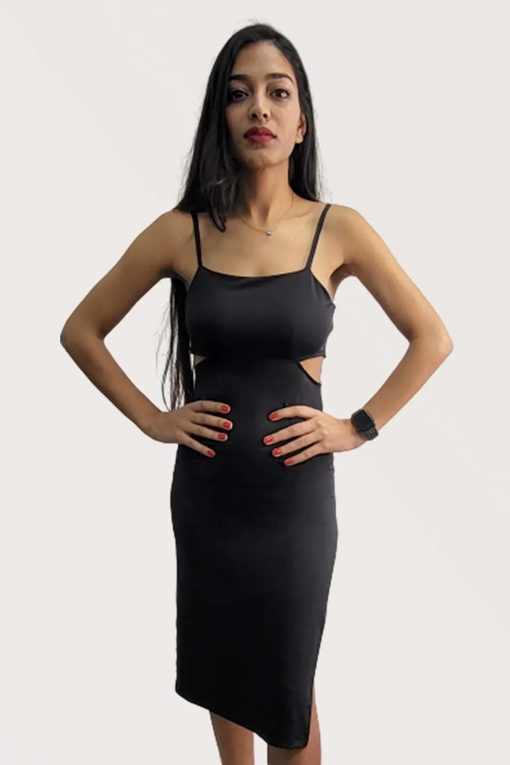 Fatima Midi Slit Dress