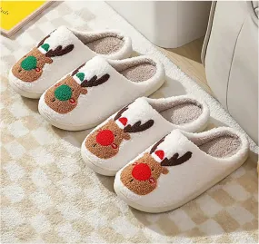 Festive Cozy Christmas Slippers