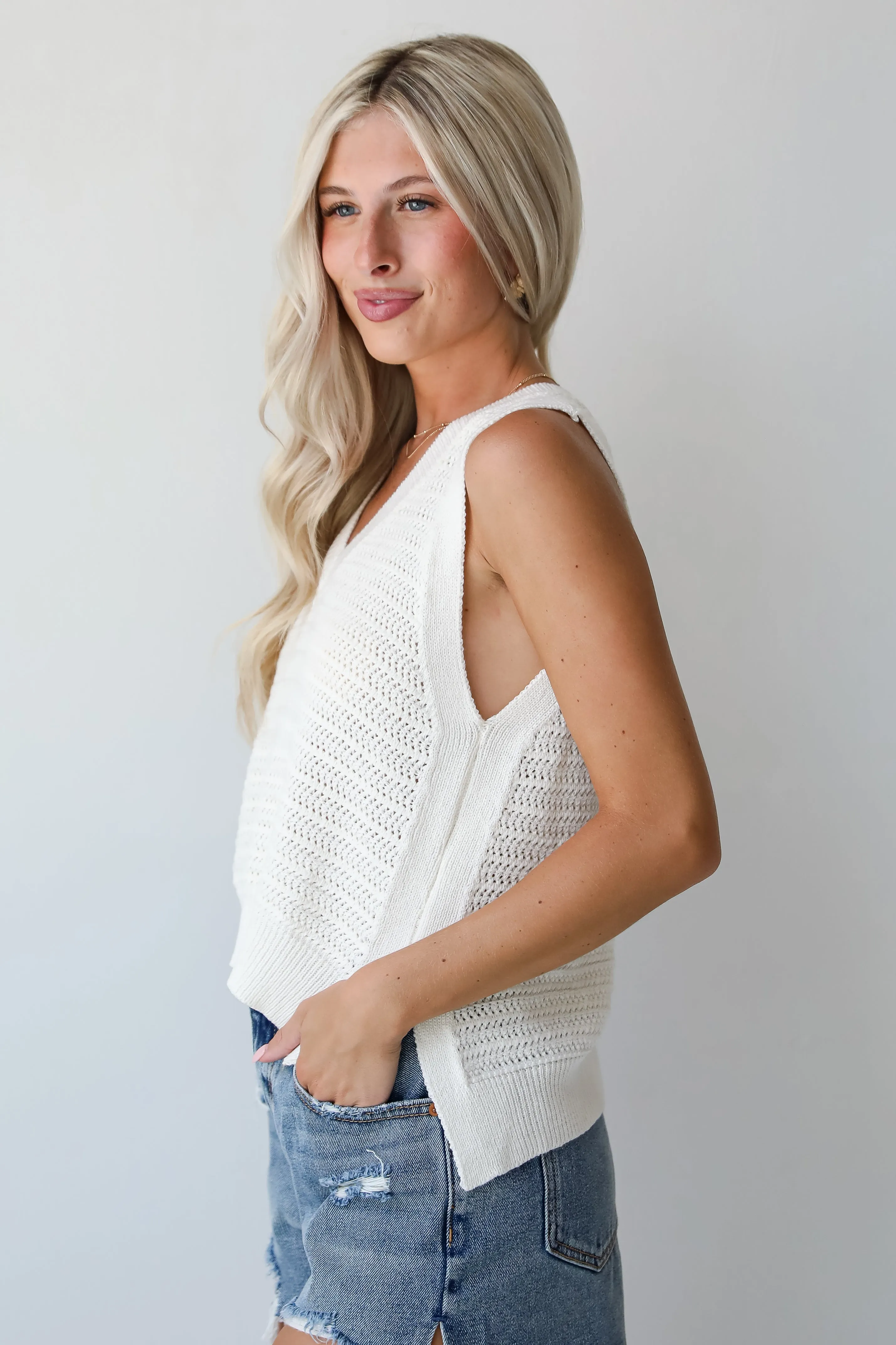 FINAL SALE - Casual Coziness Sweater Tank