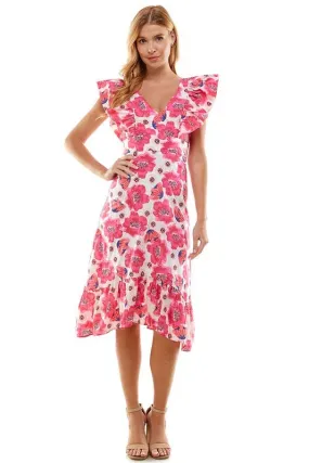 Flirty Floral Midi Dress