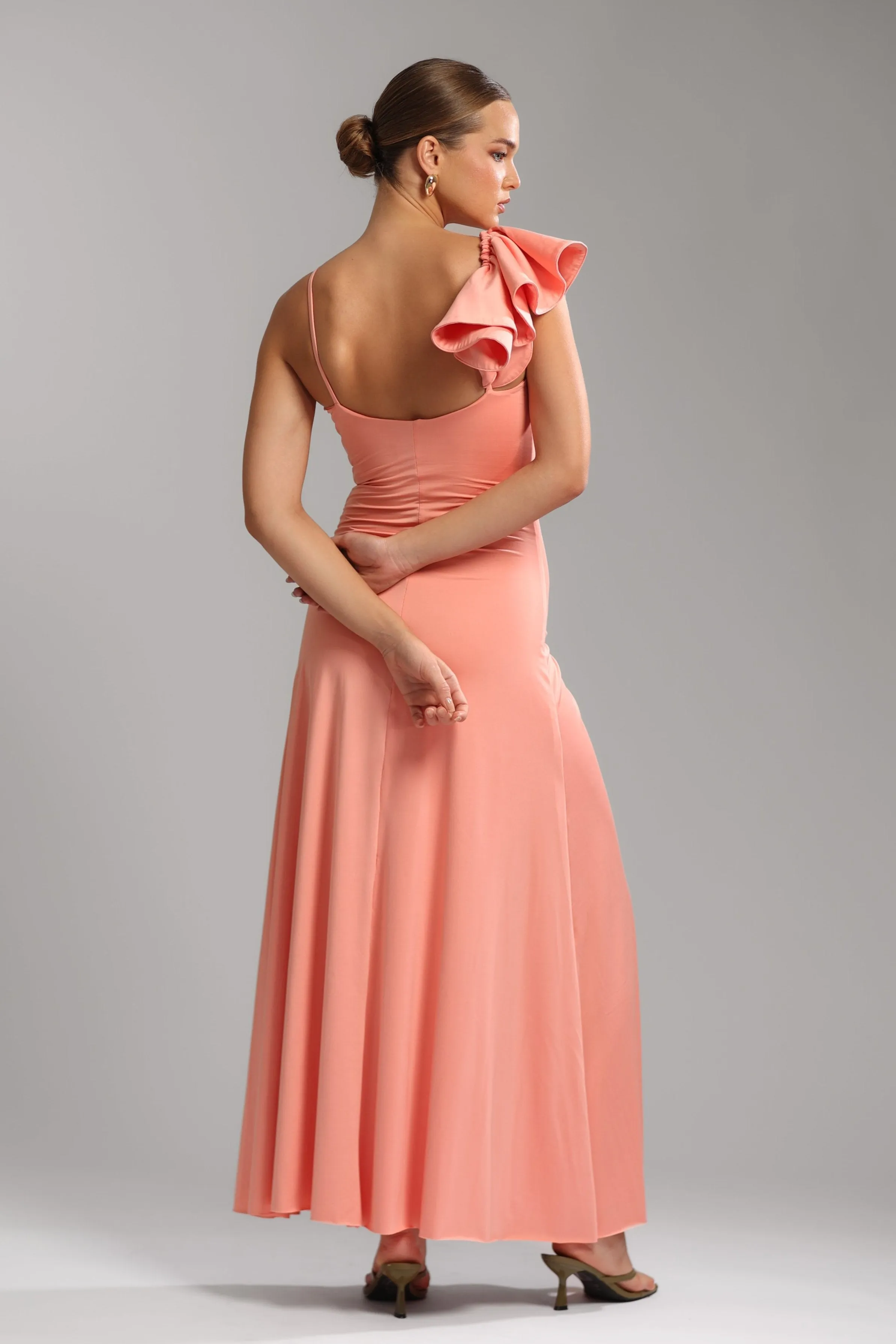 FR Peaceffull Peach Dress