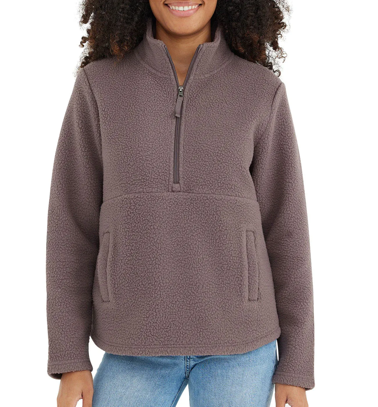 Free Fly Women's Bamboo Sherpa Fleece 1/2 Zip Pullover