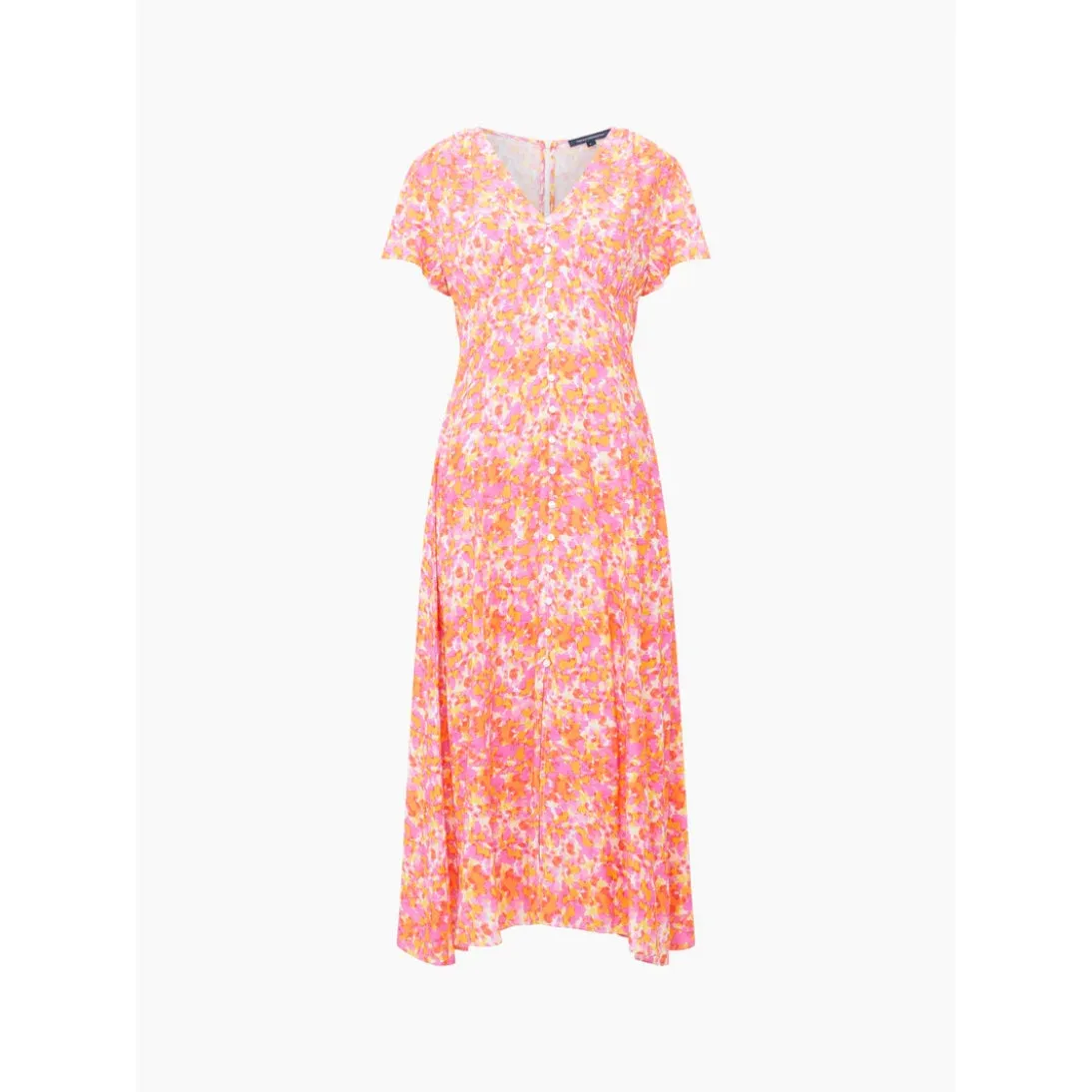 French Connection Cass Delphine Midi Dress Persimmon 71WEK