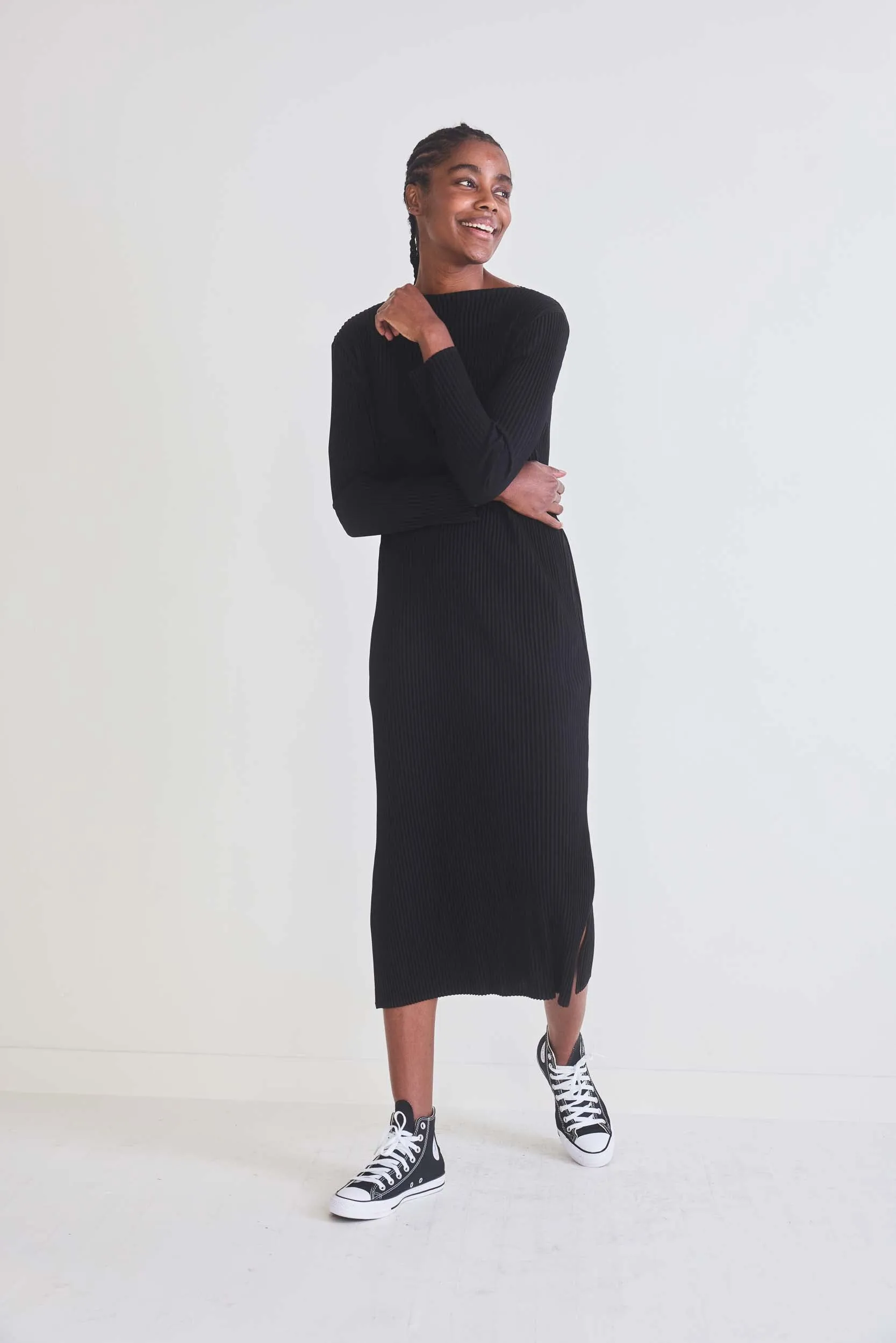 Gallery Plissé Pleated Dress