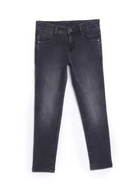 Girls Black Skin Fit Jeans