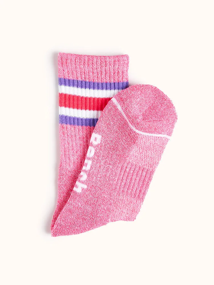 Girls' Half Cushion Crew Socks (4 Pairs)