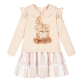 Girls Mink Pearl Present Dress