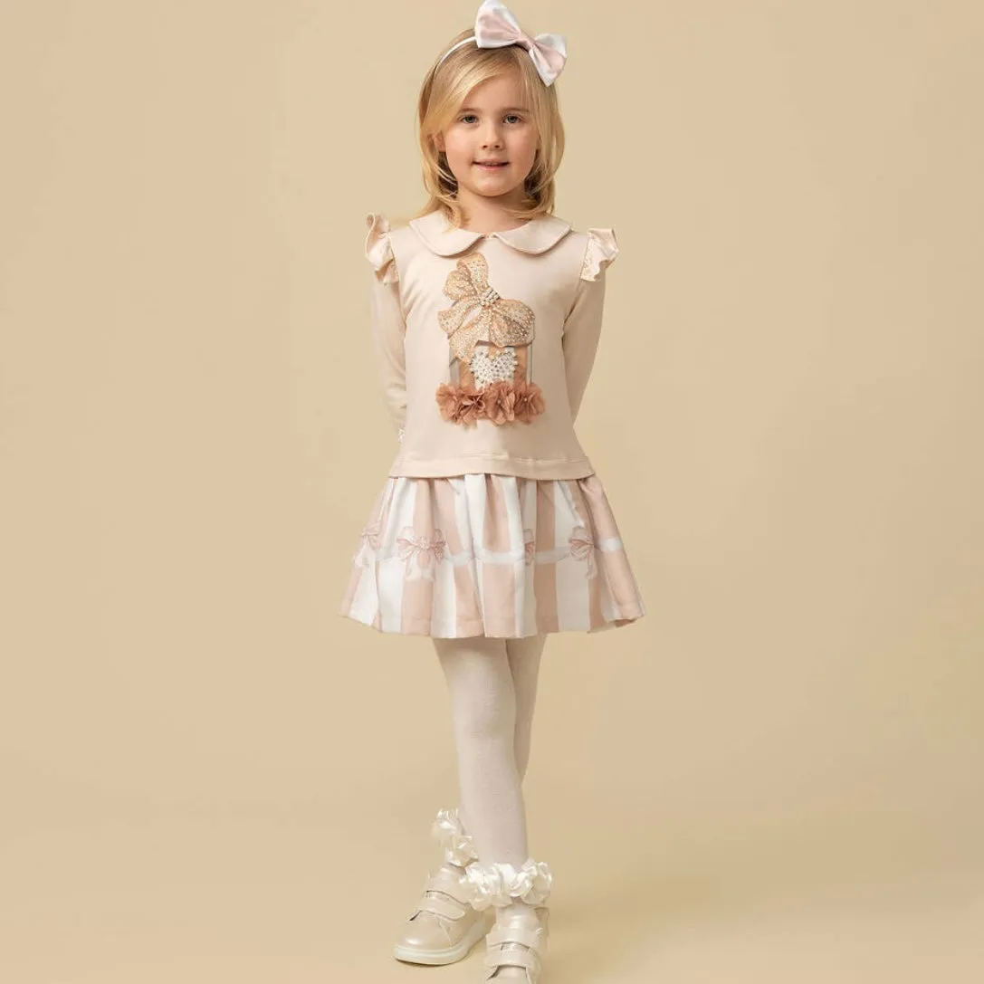 Girls Mink Pearl Present Dress