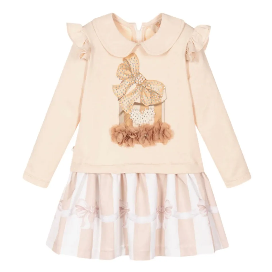 Girls Mink Pearl Present Dress