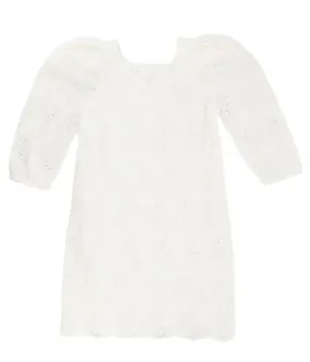 Girls White Lace Dress