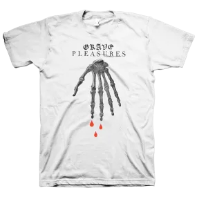 Grave Pleasures "Skeleton Hand" White T-Shirt