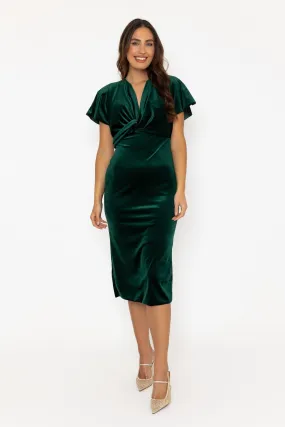 Green Sandra Midi Dress