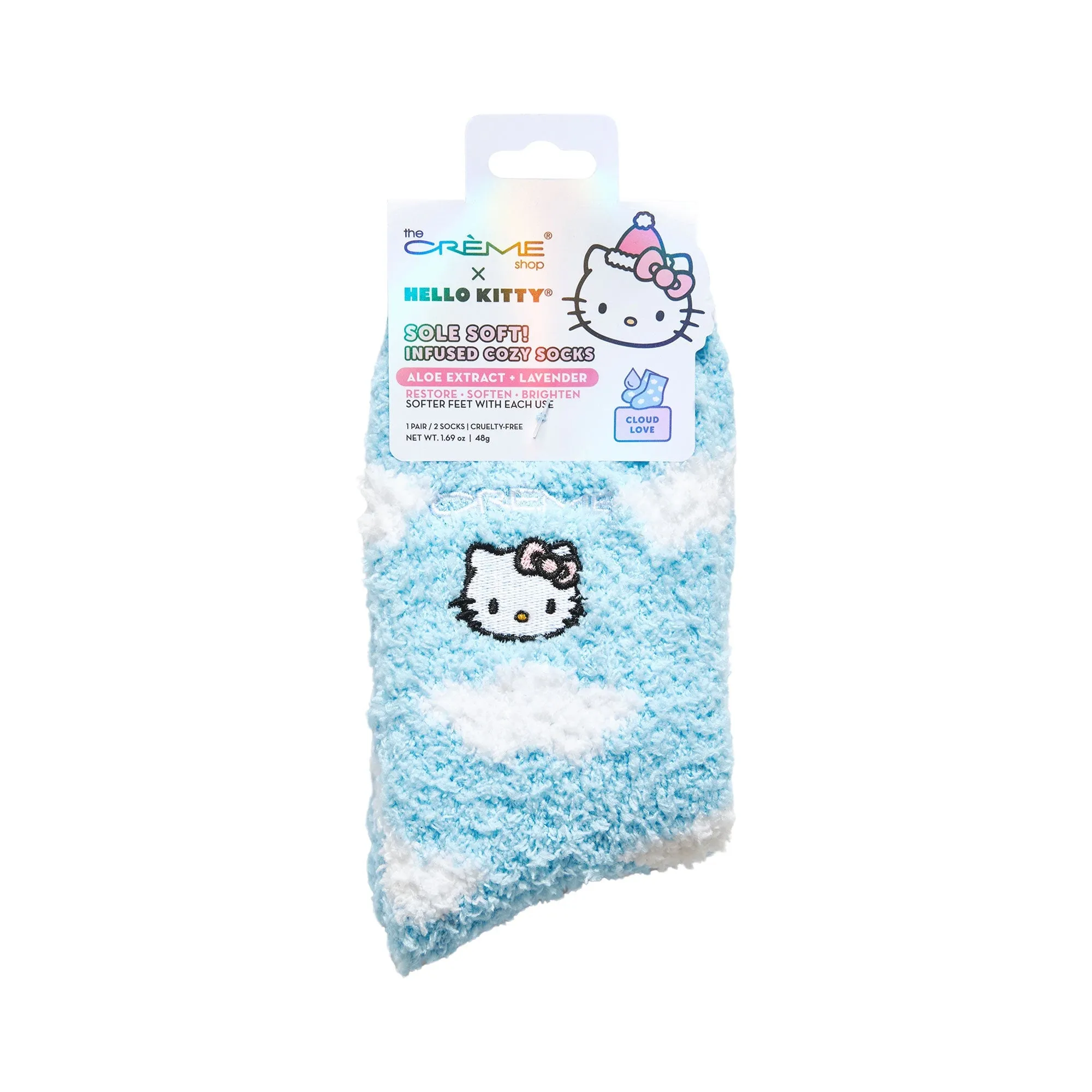 Hello Kitty Sole Soft! Infused Cozy Socks - Cloud Love