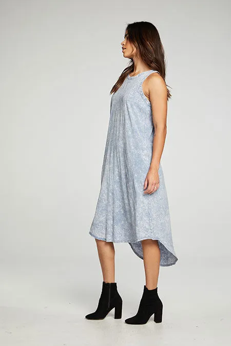 Hi Lo Shirttail Midi Racer Tank Dress