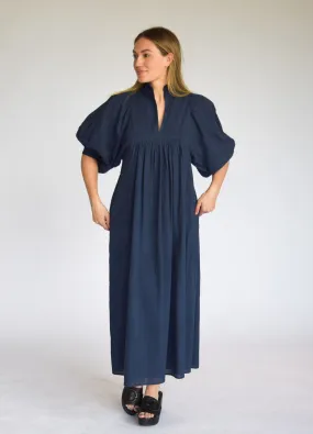 High Neck Midi Navy