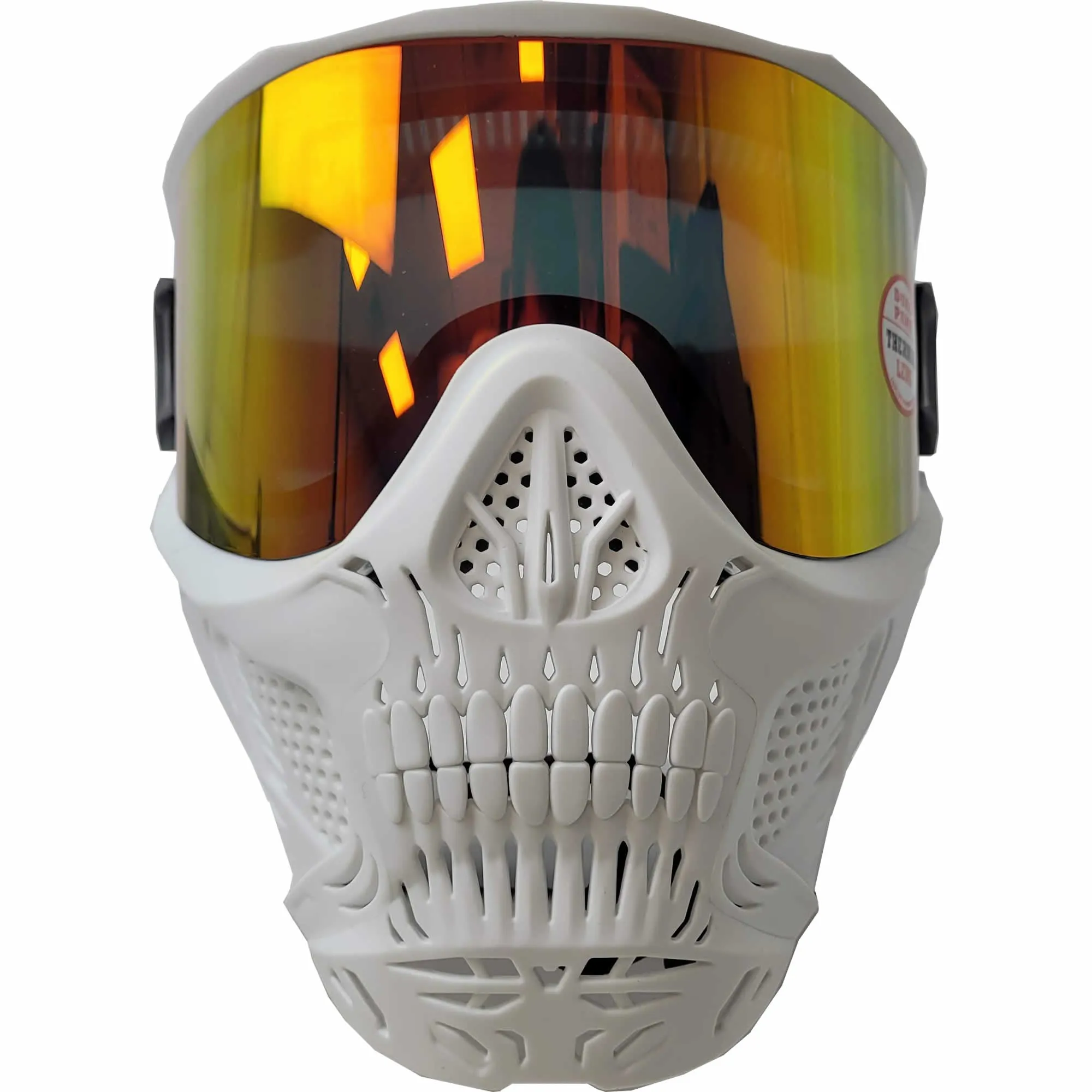 HK Army HSTL Skull Goggle - White W/ Fire Lens