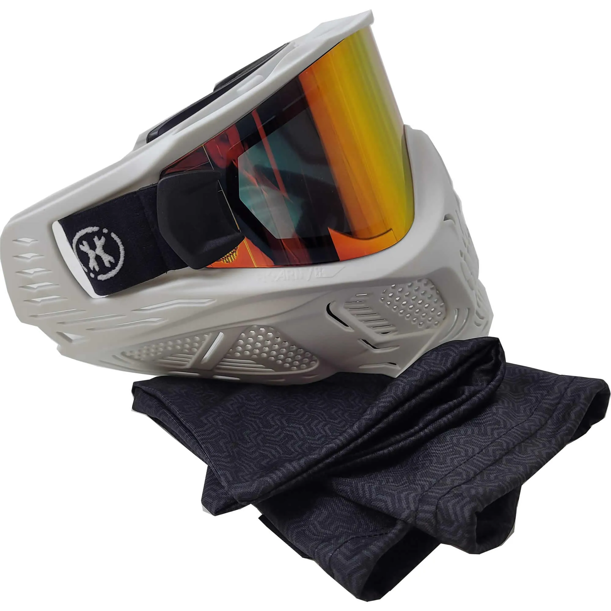 HK Army HSTL Skull Goggle - White W/ Fire Lens