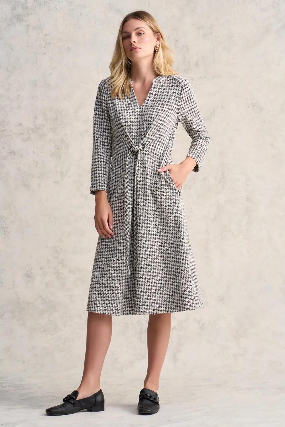 Houndstooth Ponte Dress