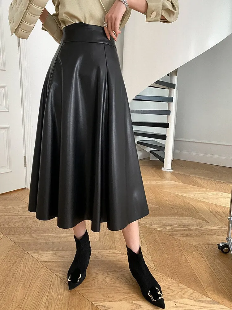 ILONA LEATHER SKIRT