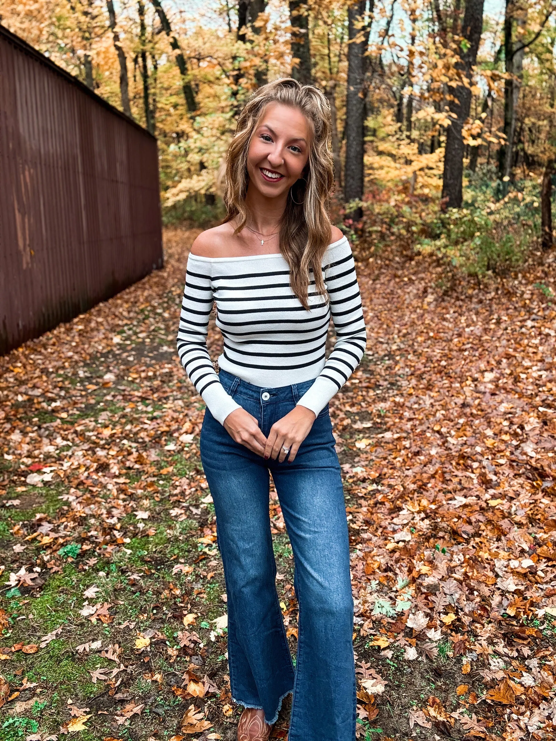 Ivory Envy Off-Shoulder Sweater