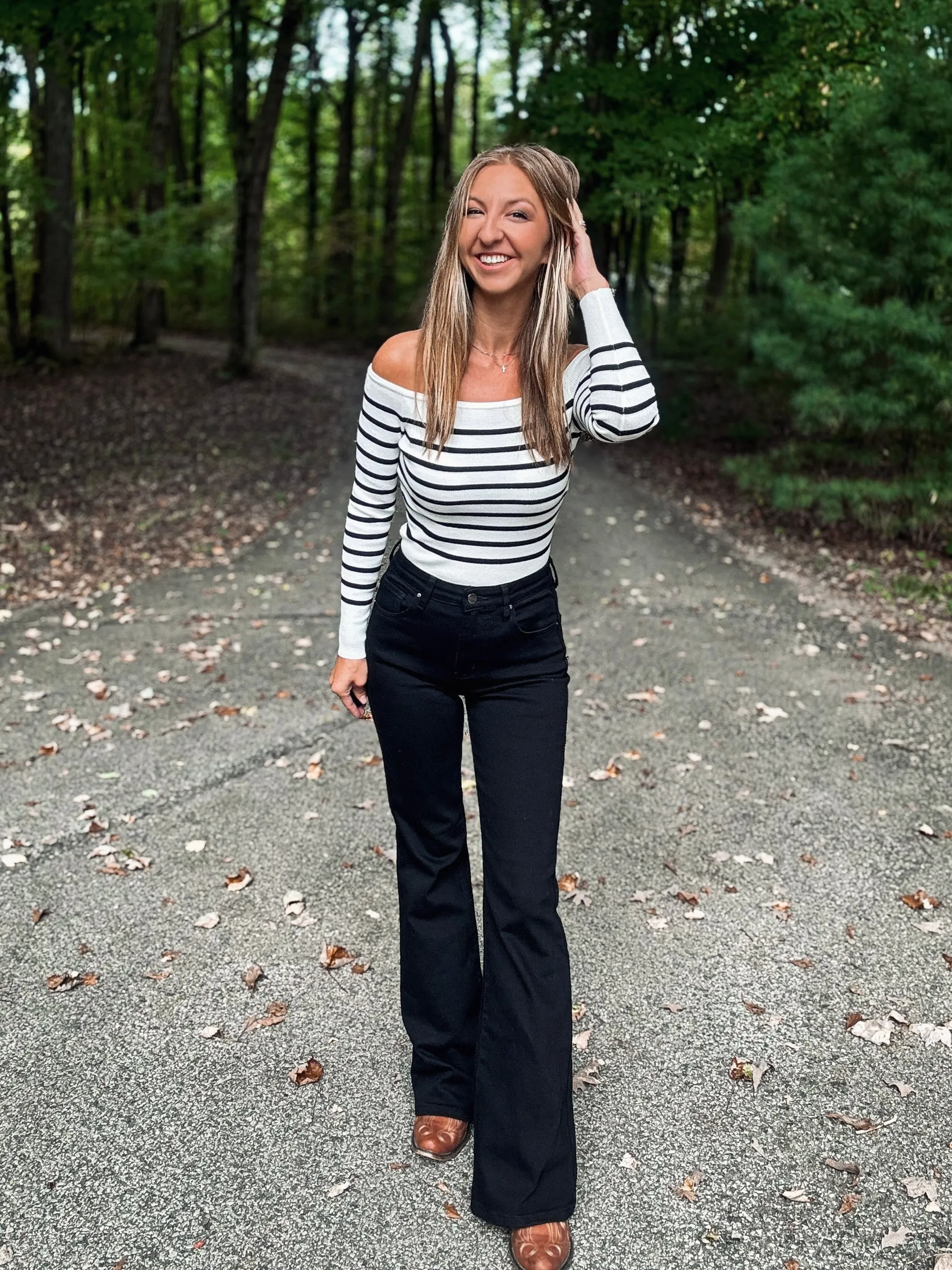 Ivory Envy Off-Shoulder Sweater