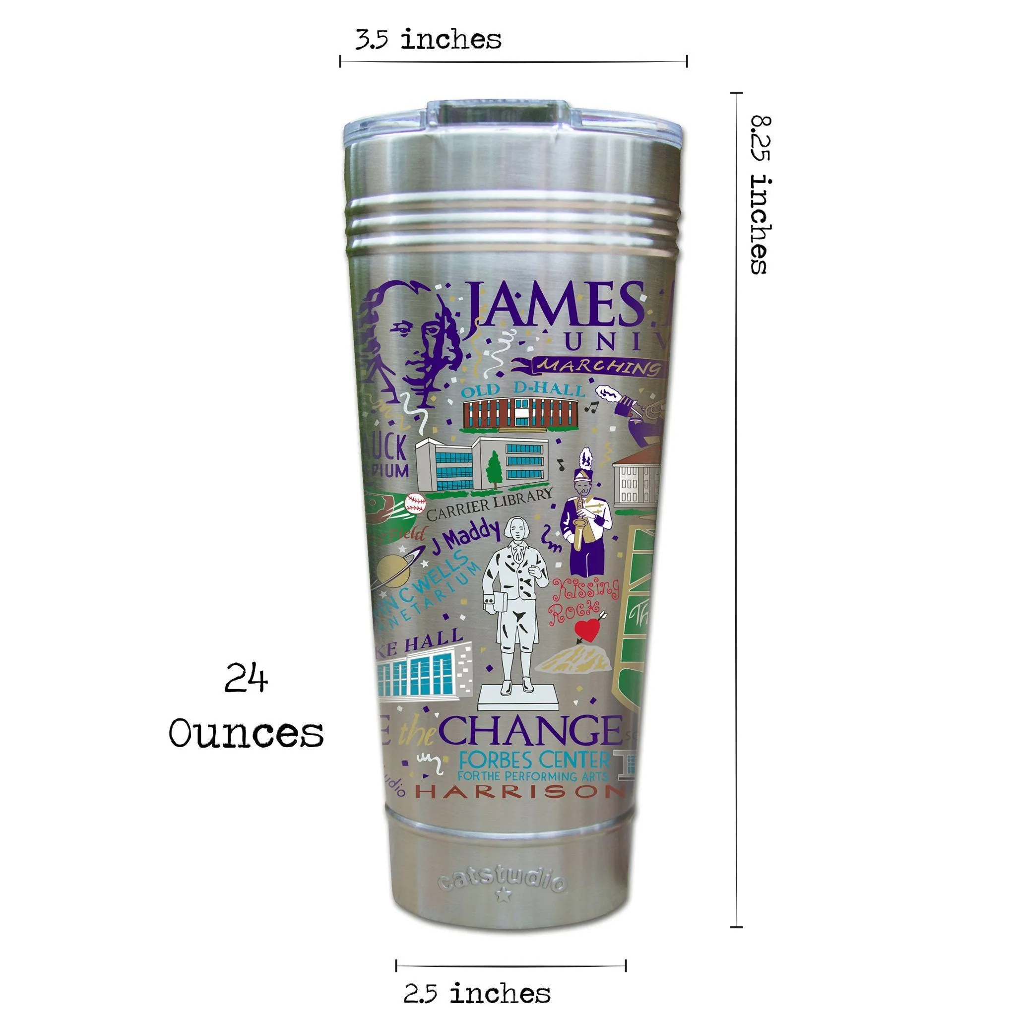 James Madison University Collegiate Thermal Tumbler