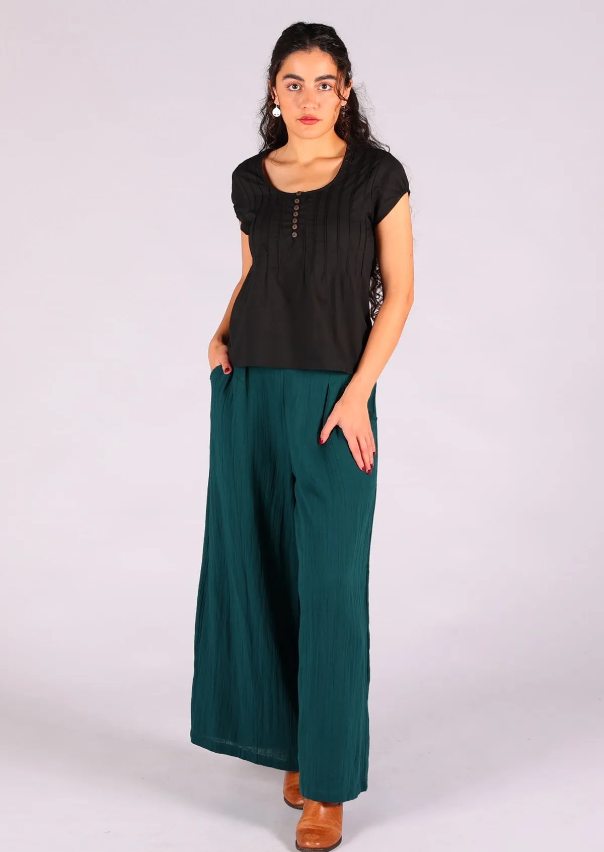 Jaya Pant Deep Teal