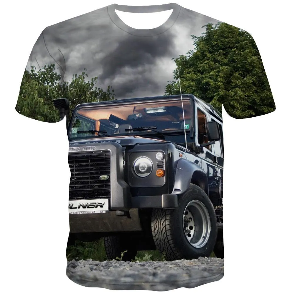 Jeep T-shirt Men Offroad Tshirts Novelty car Tshirt Anime Short Sleeve Fashion