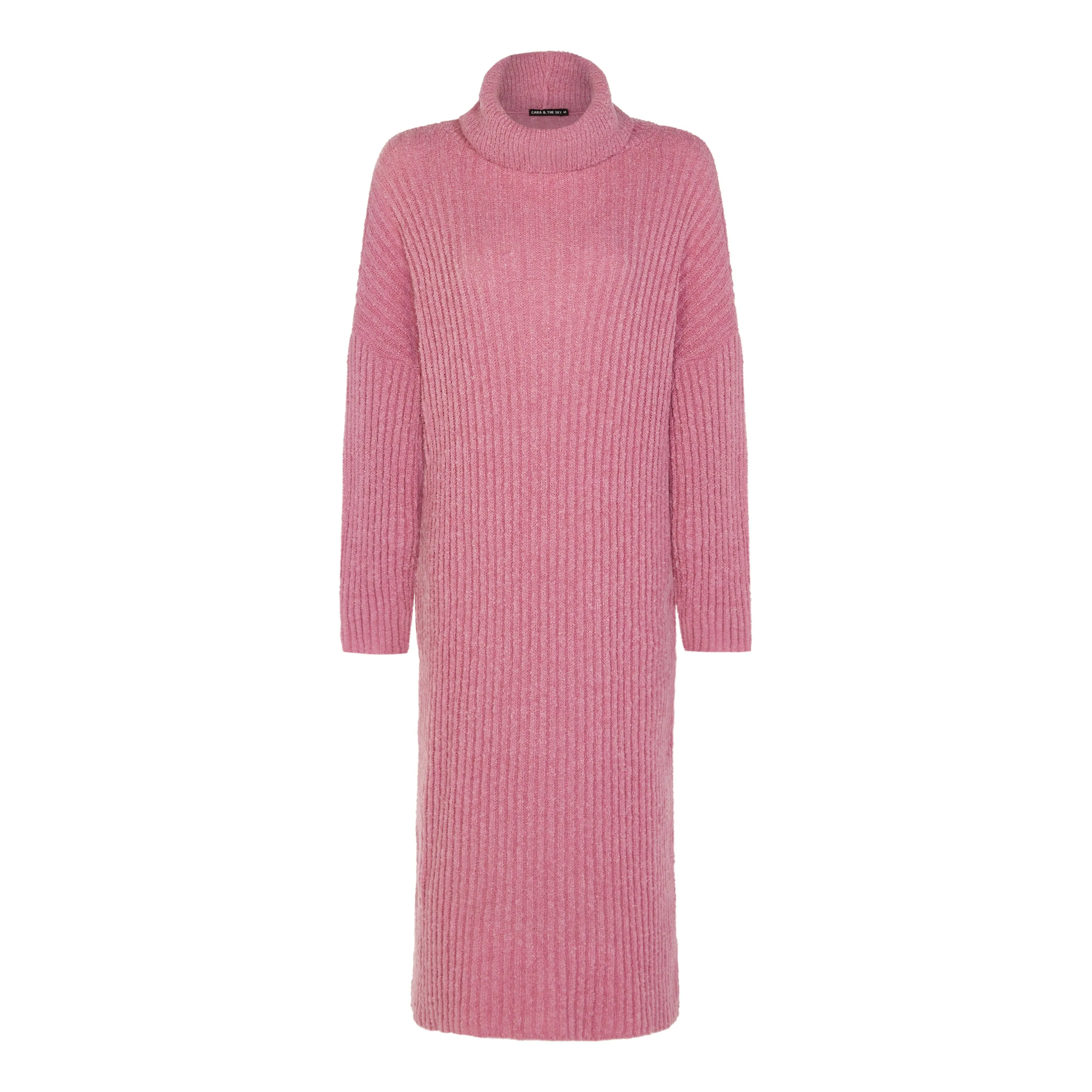 Joey Boucle Roll Neck Midi Dress