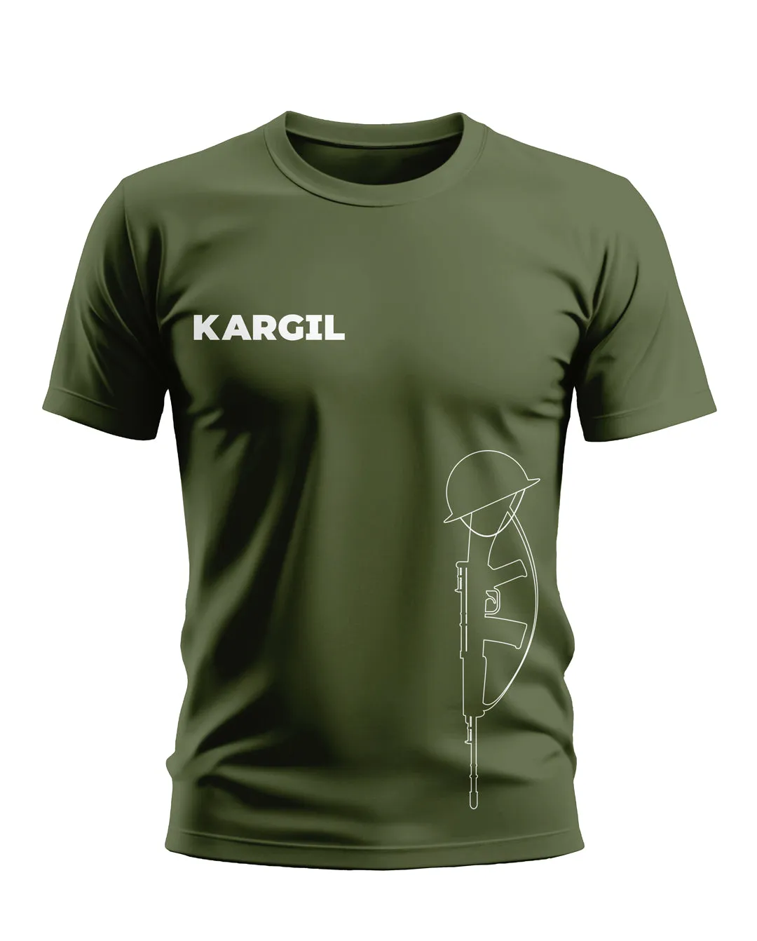 Kargil Solid Patten Soft Cotton T-shirt