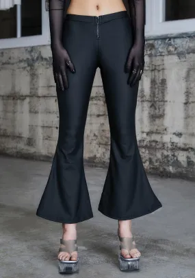 Kickdrum Matte Black Flare Pants