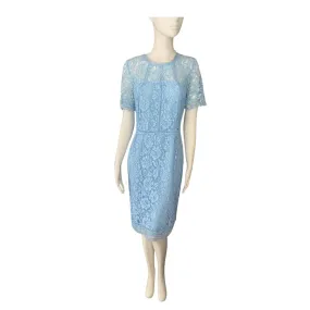 Lace Midi Dress Blue SIZE 10