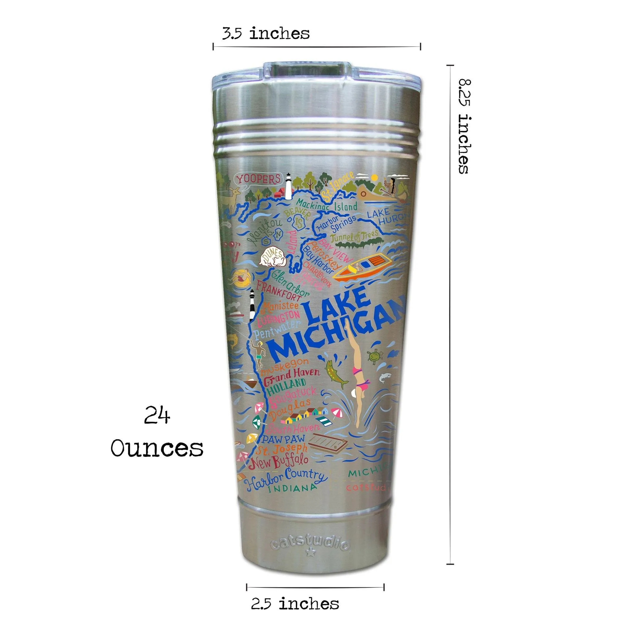 Lake Michigan Thermal Tumbler