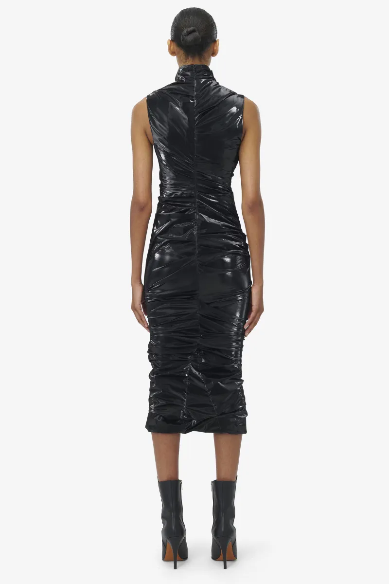 Laminated Jersey Dress