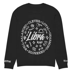 Libra Zodiac Personalized Knit Sweater