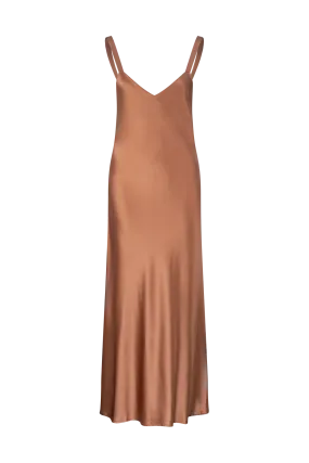 LIGHTNESS OF BEING SLIP DRESS - Mocha