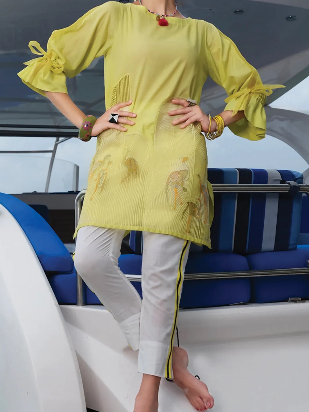 Lime Lawn Tunic - LK-655