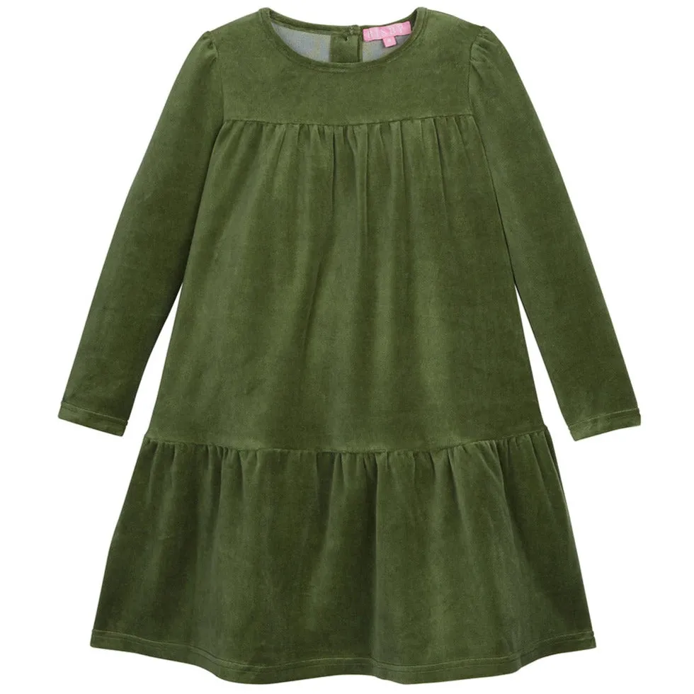 Lisle Dress- Sage Velour