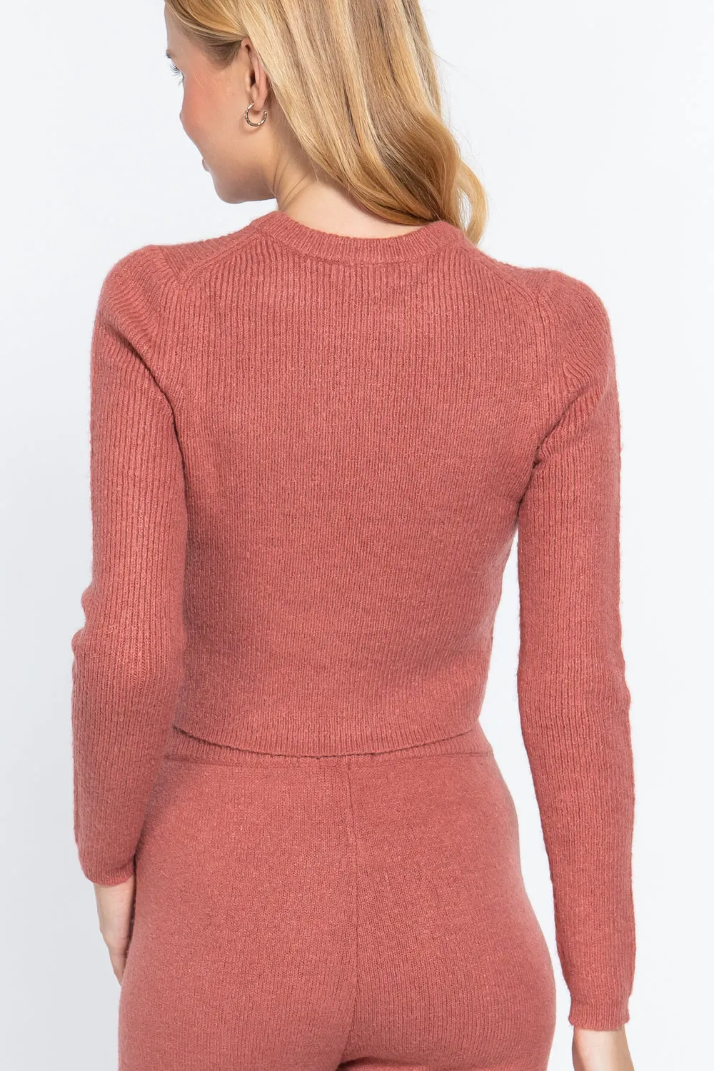 Long Sleeve Crew Neck Sweater Top