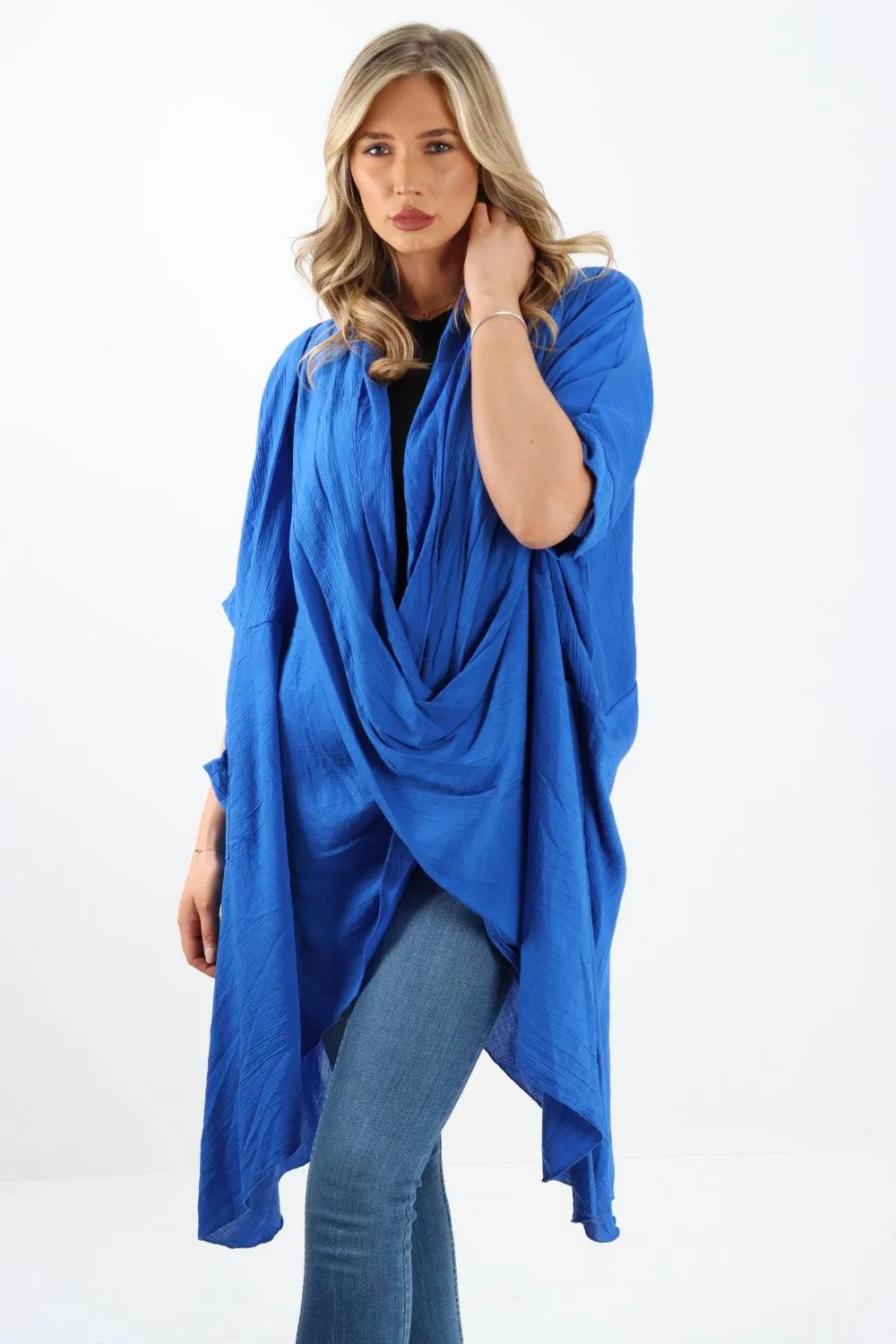 Made In Italy Oversized Wrap Tunic